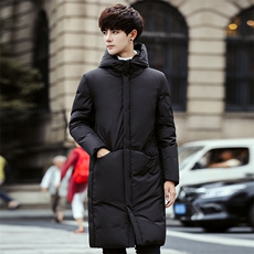 50%白鸭绒羽绒服男士冬季白鸭绒新款帅气百搭中长款外套Y7805-P80，男装羽绒服，星座509