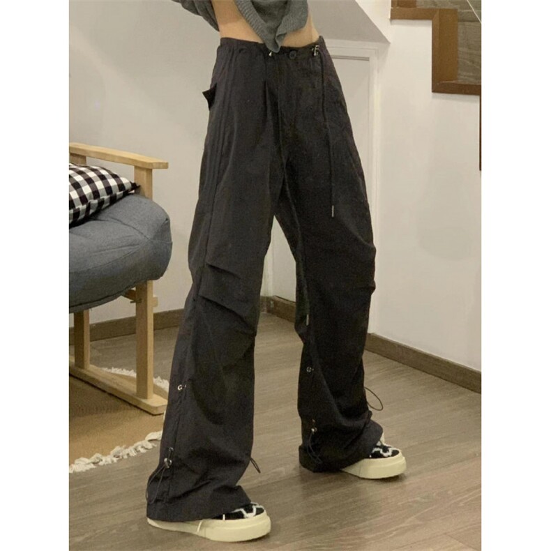 【网图】黑色速干工装裤男女夏季美式高街vibe伞兵裤子KZ44WW-P45,男装工装外套,星座1007（原301D）