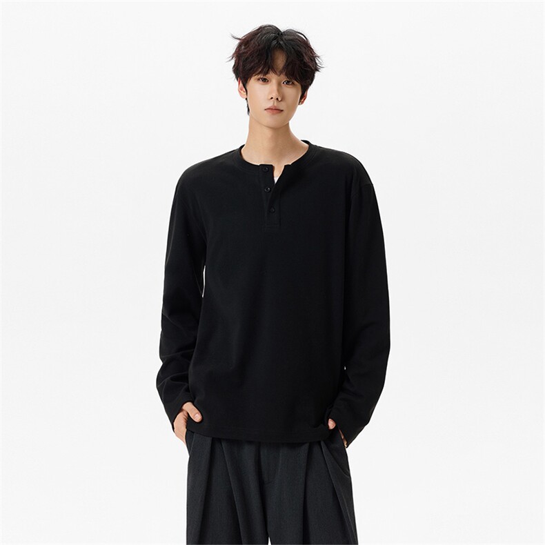 德绒打底衫亨利长袖T恤冬季保港风暖防寒男女5Q4086-TP2048,男装T恤,电商A102