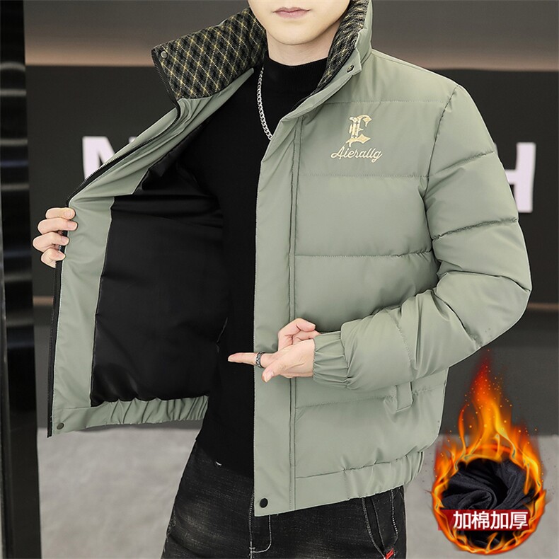 1018-MY927-P80皮棉衣男士2025新款立领面包服加厚保暖棉服免洗,男装棉衣,星座1018