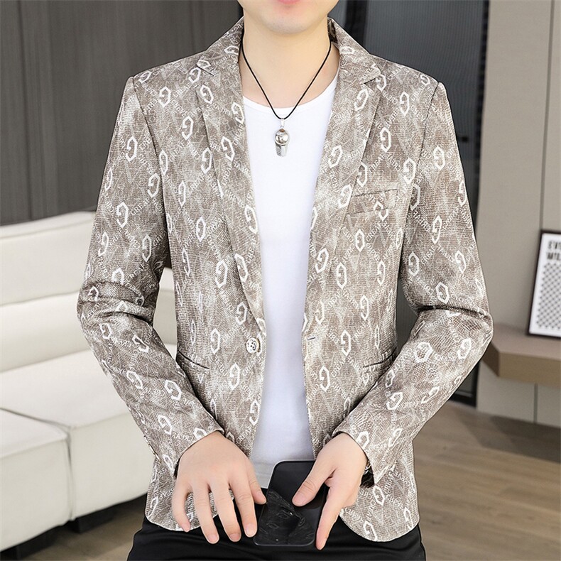 X620-P852025秋装时尚男士个性小西装西服修身青年,男装西服,星座507A（原星座306B-2）