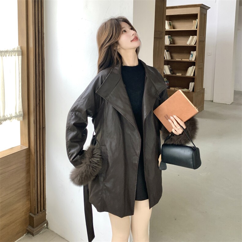 xian货狐狸毛圈90绒内里皮衣2C090-9034-P295-K438,女装皮衣,2C090