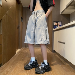 INS夏季潮流新款机能防水冲锋裤宽松短裤B315-K24071-特p30控58图片