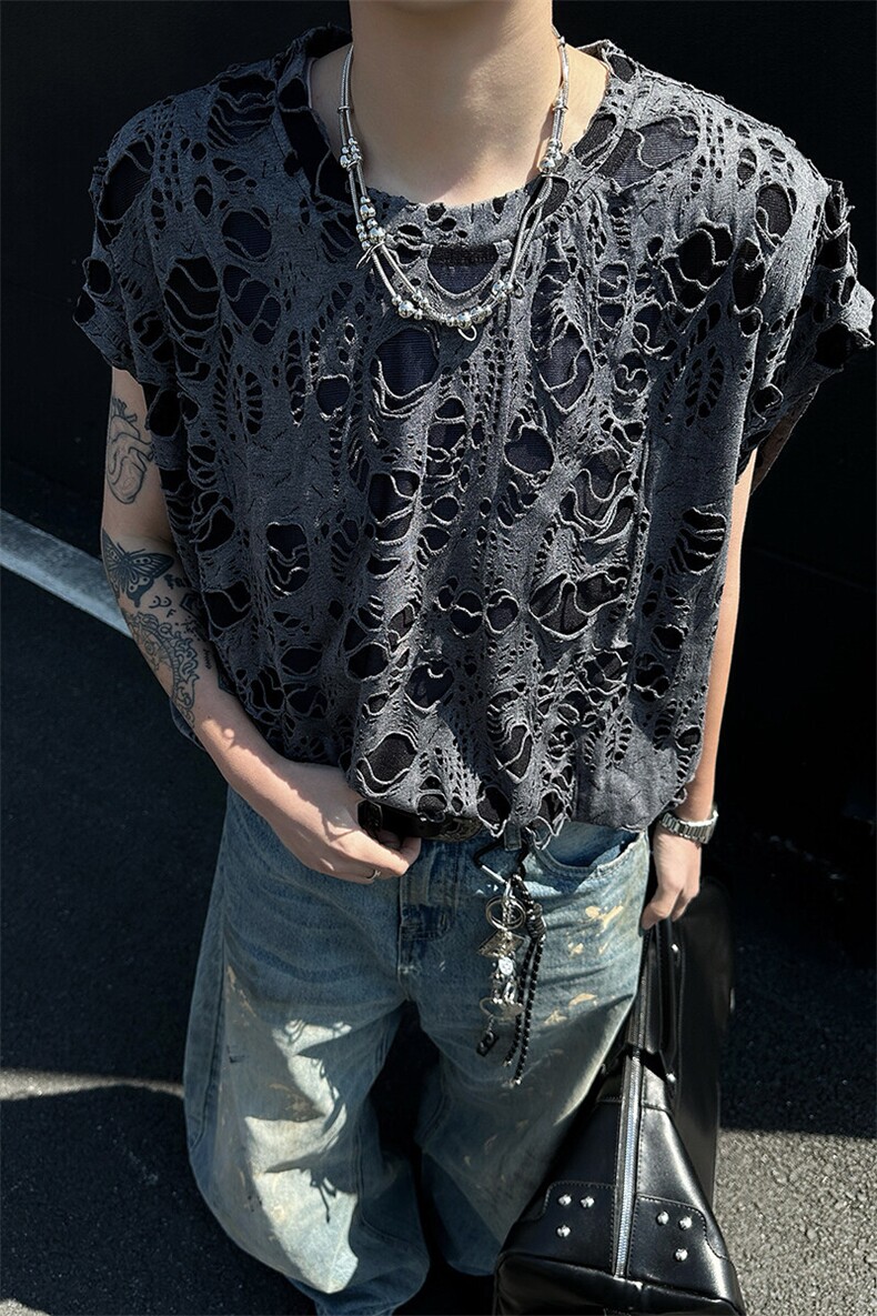 8XL-M重磅！特大码短袖T恤背心男宽松休闲百搭篮球服DX318P28,男装T恤,电商D206-1