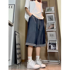 仿天丝牛仔高级感冰丝垂感休闲裤夏季新款潮牌七分裤男2559特P28，男装牛仔裤，电商C305A