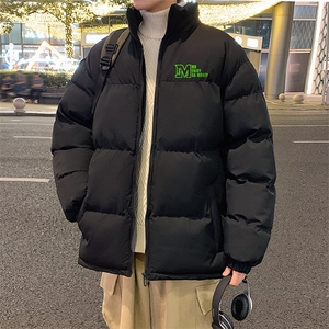 已注册港风直播抖音得物品质宽松男加厚撞色棉衣外套M1403P68图片