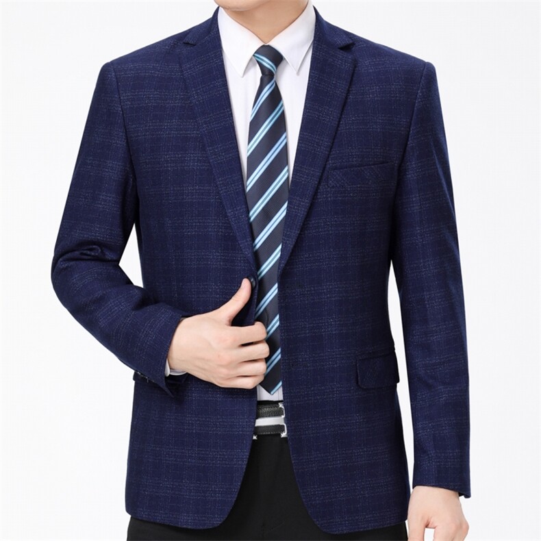 时尚西服春秋季男士商务休闲宽松中年正装西装外套男西服男装,男装西服,电商B212（原钱塘6029）
