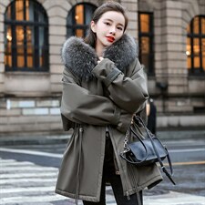 灰绿（配高仿毛领）