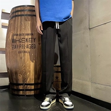 潮休闲裤简约长裤文艺男百搭青春流行慵懒新款时尚潮牌WK918-P40，男装休闲裤，星座1109-3