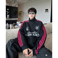 美式高街卫衣男士韩版潮流宽松百搭帅2024冬季ins外套WB349X-P47，男装卫衣，星座412-2