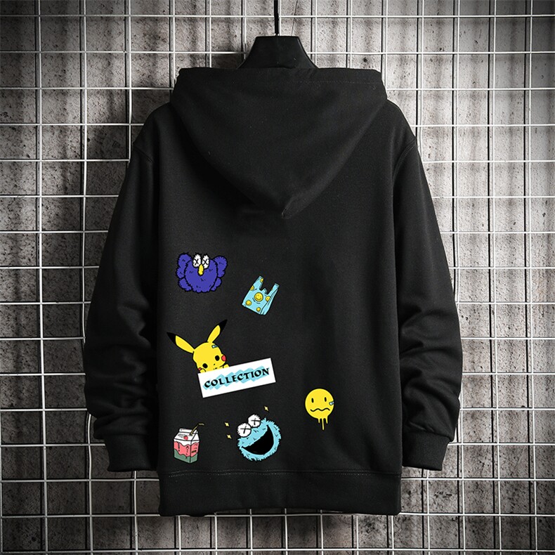 KS21079-P38加绒款-P43连帽开衫卫衣男运动外套大码班服网格,男装卫衣,电商A040A