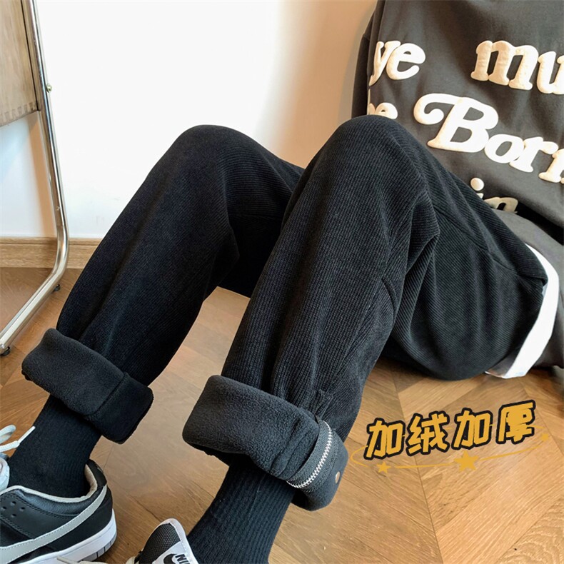 冬季重磅欧棉绒加绒加厚休闲裤子313A-1-NK71-P60加绒P70控78,男装休闲裤,星座808A-1