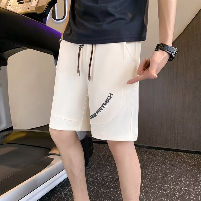 短裤男士裤子夏季潮流钢印宽松休闲运动五分中裤10091-310B-1-P30,男装牛仔裤,星座310B-1