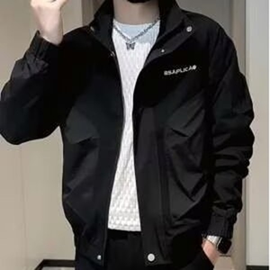 潮牌痞帅工装外套男春秋季潮流刺绣夹克2025新款男士休闲秋装上衣图片