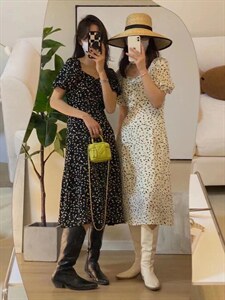 春夏，韩版碎花连衣裙,女装连衣裙,董与朱(4F)
