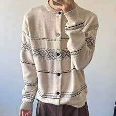 新款毛衣冬季新款情侣百搭显瘦长袖开衫针织衫上衣外套LD0299-P65，男装针织衫/毛衣，星座1008