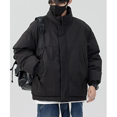 现货美式高街休闲夹克冬季立领纯色三防户外工装加厚棉服外套，男装夹克，电商A486
