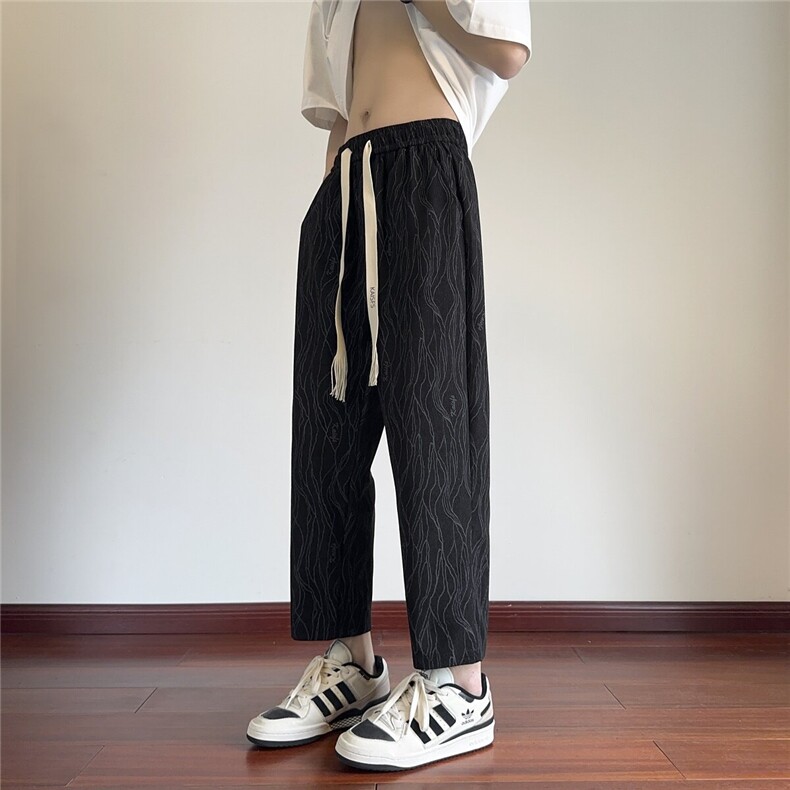 2025新款 夏季扎染休闲八分裤修身显瘦百搭休闲裤*CK2506*P35控68图片