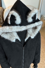 座山雕猫耳麂皮毛领加厚夹克短款高街棉服男女5D4092-TP100控178，男装夹克，电商A102