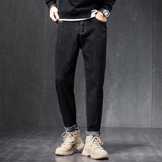 2026新款春秋男士牛仔裤男直筒修身小脚潮流弹力长裤子Z6621-P45，男装牛仔裤，星座509