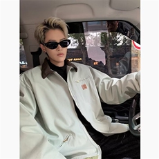 夹克时尚外套女秋季休闲宽松显瘦慵懒风工装上衣JK676，男装夹克，星座1116A-1（原606A）