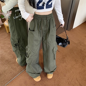 休闲裤男女韩版潮流高街帅百搭宽松个性2024秋冬ins长裤K5837-P47图片