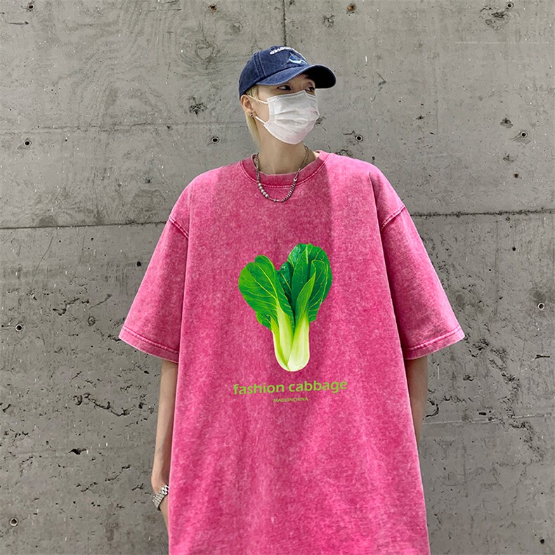 美式高街2026夏季新款水洗复古宽松男装T恤XZ211-1-T7703-P38图片