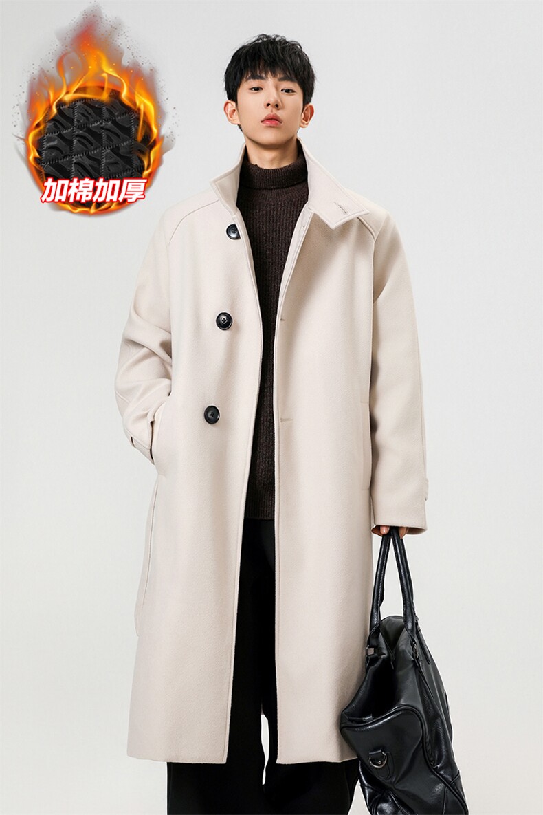 呢料时尚加棉加厚棉衣中长款大衣外套男J5277J加棉-特P105控188,男装棉衣,电商A001