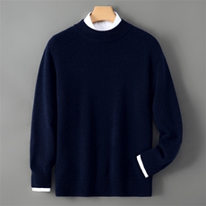 2025年秋季半高领男半高领7针时尚百搭休闲简约，男装羊绒套衫，飞艺羊绒