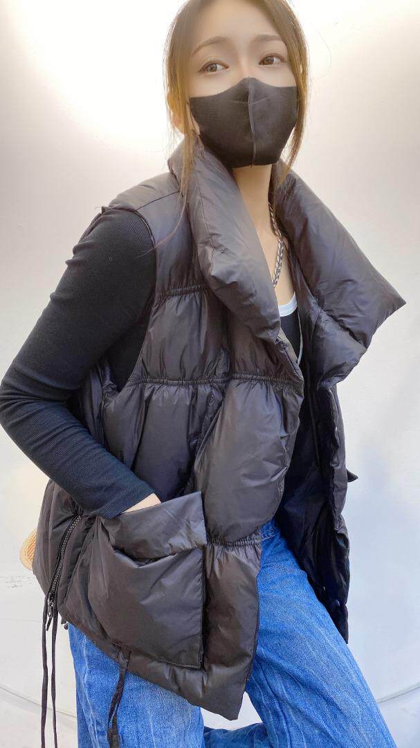 翻领大兜马甲，女装马甲，帝瀛 DY