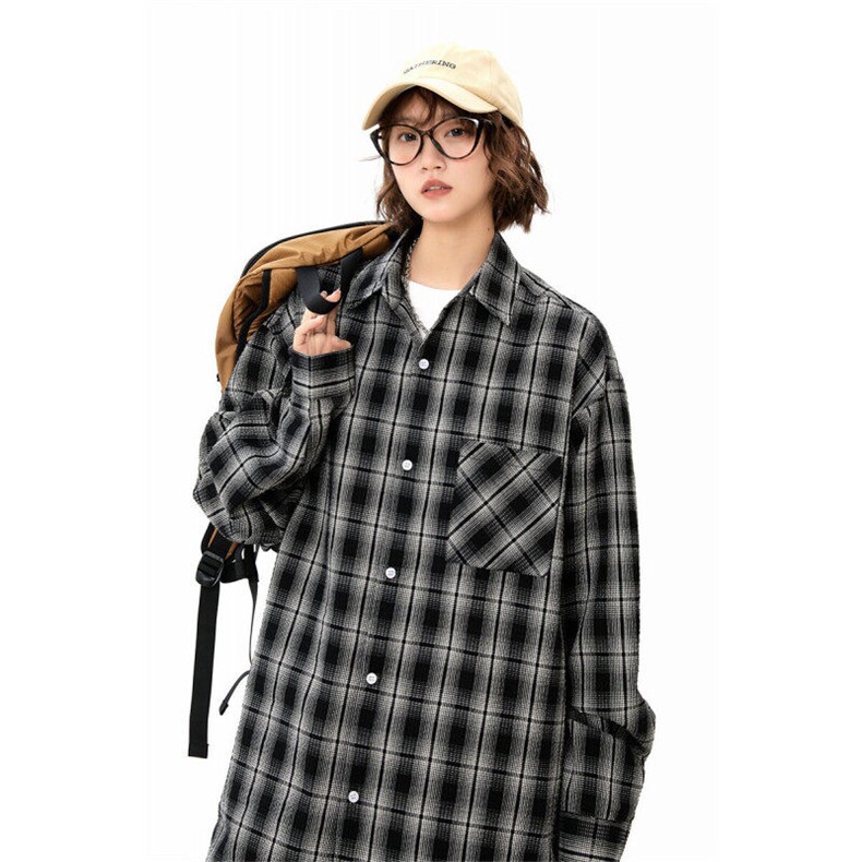 美式长袖衬衫男女夏季宽松多巴胺情侣防晒衬衣百搭休闲外套931P50,男装防晒衣,星座710