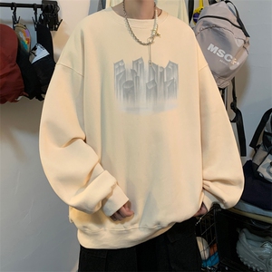 ！ 圆领卫衣男装港风长袖T恤男外套男WY147-P28图片