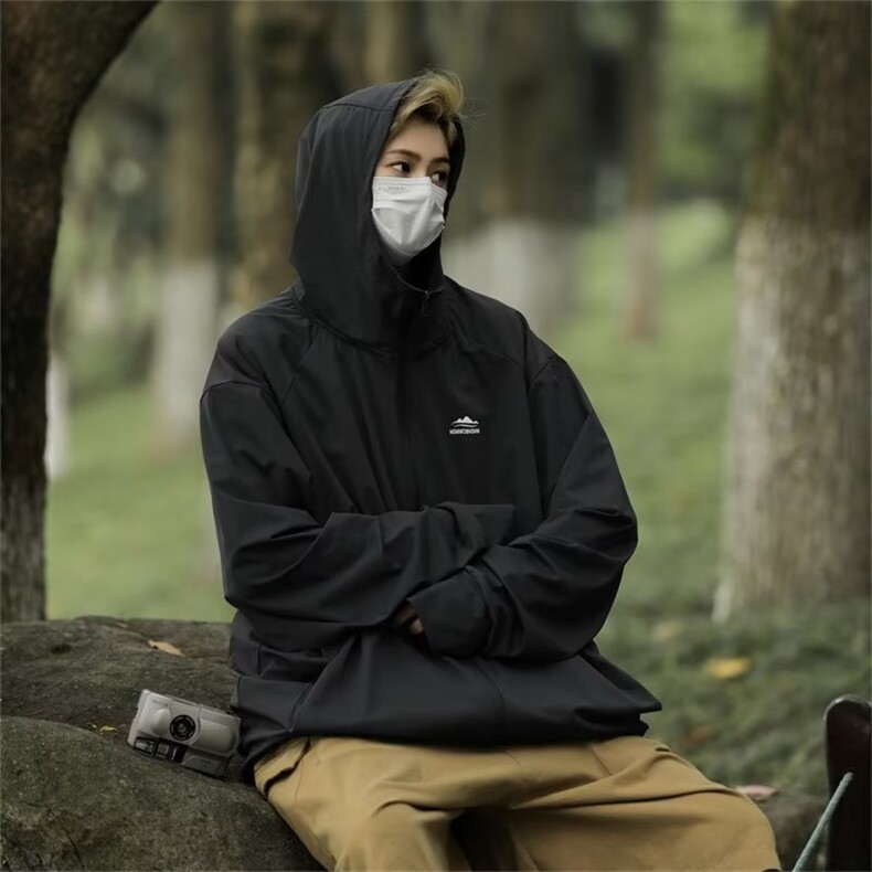 情侣冰丝防晒衣夏季薄款连帽皮肤衣服外套W106P36,男装夹克,星座1116-2