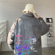 麂皮绒棉衣男大码立领棉袄子男羽绒棉服JM87186-P110，男装棉衣，电商A040