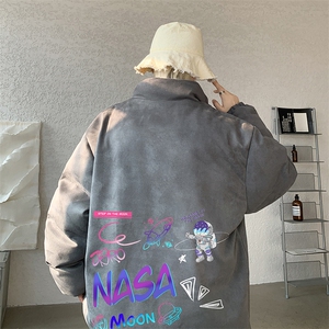 麂皮绒棉衣男大码立领棉袄子男羽绒棉服JM87186-P110图片
