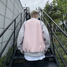 秋冬季美式复古牛角扣棒球服外套新款宽松设计感百搭男女同款夹克，男装夹克，星座410-7