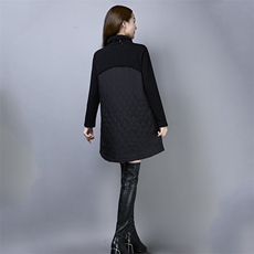 针织衫宽松潮流青春高领2020年冬季长袖中长款口袋纯色，女装针织衫/毛衣，叶笙衣