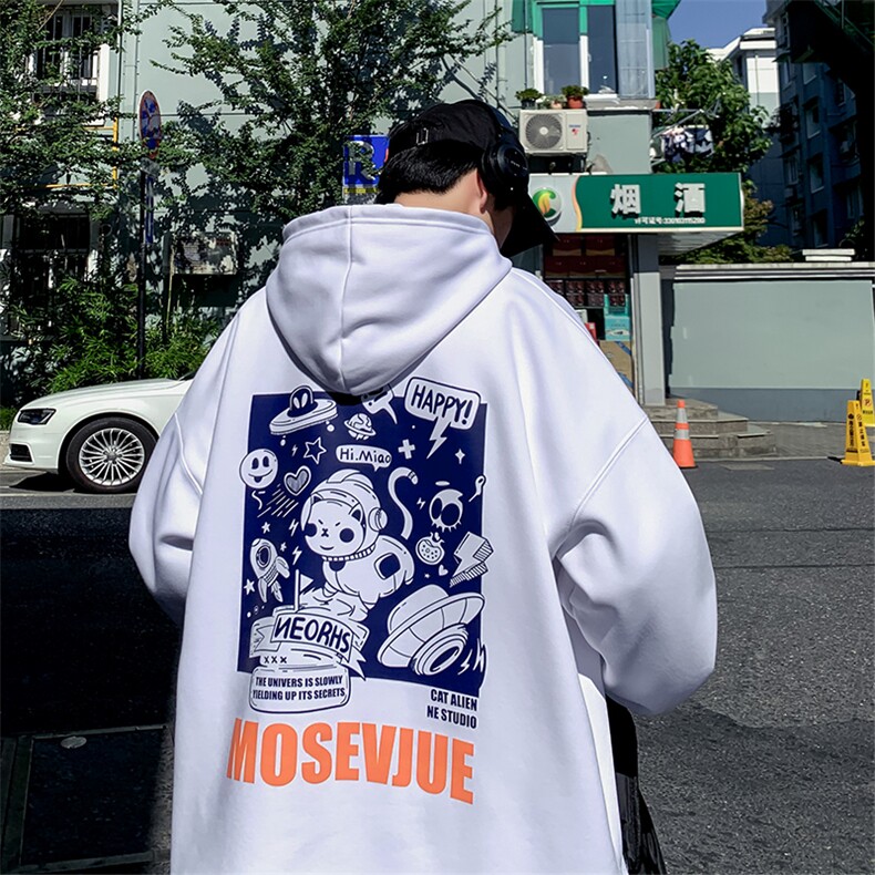 2024秋340克抖音品质印花宽松版连帽卫衣216-2-WY101--P48,男装卫衣,星座716-1