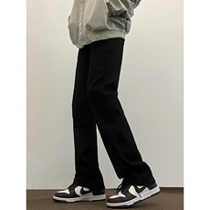 B221美式高街水泥灰弹力直筒牛仔裤LK24146-P60控79加绒P70控99，男装牛仔裤，电商B221