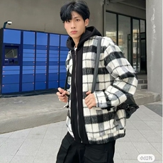 男秋装休闲男款春秋季日系翻领夹克秋季男生毛呢外套男款，男装夹克，星座218-8