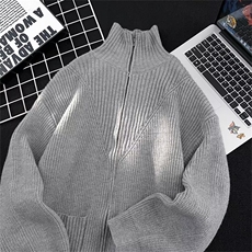 拉链立领针织开衫外套套头时尚简约MY391-P78，男装针织衫/毛衣，星座313A-2