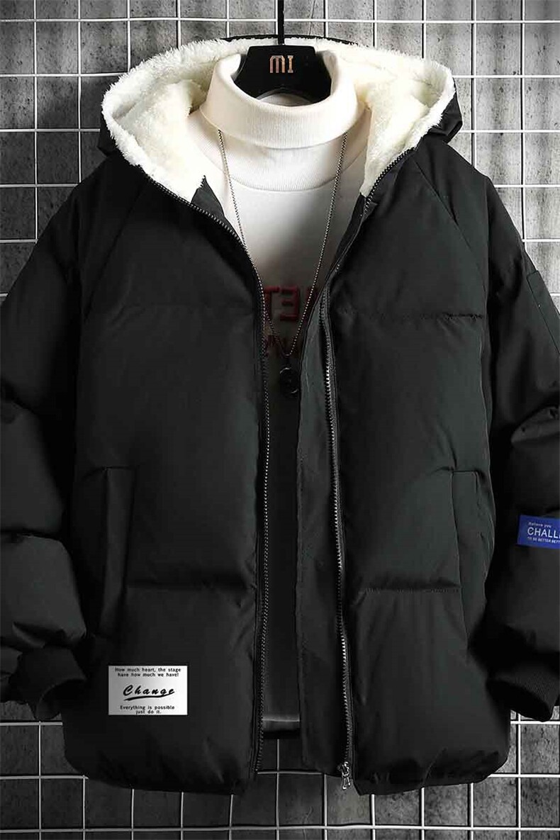 控128加绒面包服男大码羊羔毛衣男MY16062-P100,男装棉衣,电商A040A