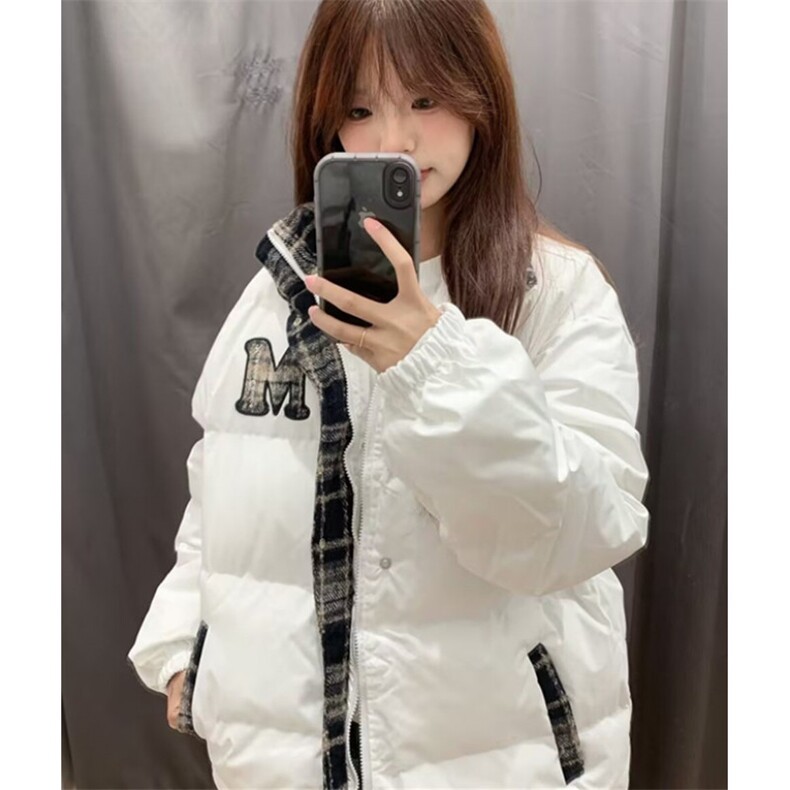 冬季棉衣男女款保暖外套面包棉服港风加绒宽松棉袄M101,男装棉衣,星座1116A（原606A-3）