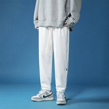 秋装港风宽松小脚运动卫裤中性潮流华夫格休闲哈伦长裤K150/P45，男装休闲裤，钱塘713