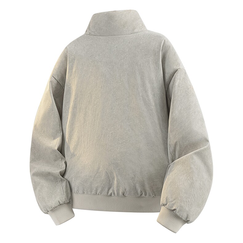 90%绒夹克式羽绒服男立领休闲加厚白鸭绒外套YR007-P205,男装夹克,星座210-1