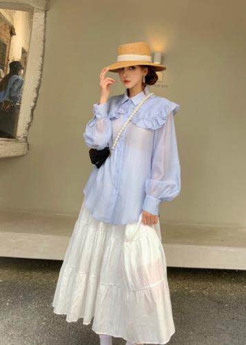 韩版时尚衬衫，女装衬衫，H101