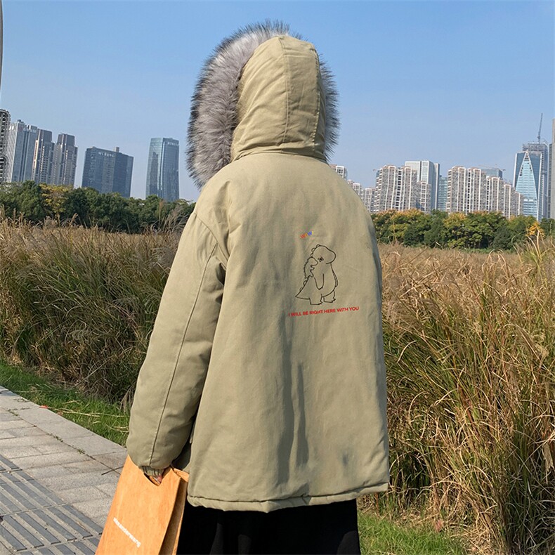 MM48140-P130冬季大毛领棉衣男士大码加厚棉袄男棉服,男装棉衣,电商A040