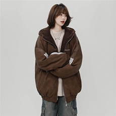 羊羔绒PU皮棉服男款冬季加绒加厚保暖棉袄美式高街棉衣M02/P118，男装夹克，星座206（原A221）