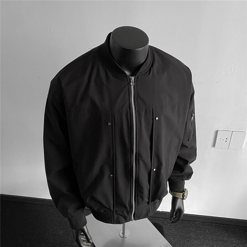 美式ins棒球服外套男女同款潮牌宽松痞帅飞行员夹克J51339P65,男装夹克,电商A247