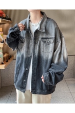 嗨派牛仔-新款牛仔夹克男百搭潮流外套宽松休闲上衣外套中高品质，男装工装外套，星座910